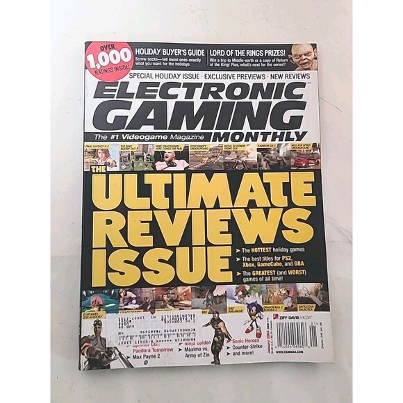 Vintage Electronic Gaming Monthly Magazine January 2004 No174 206 pages - Picture 1 of 9